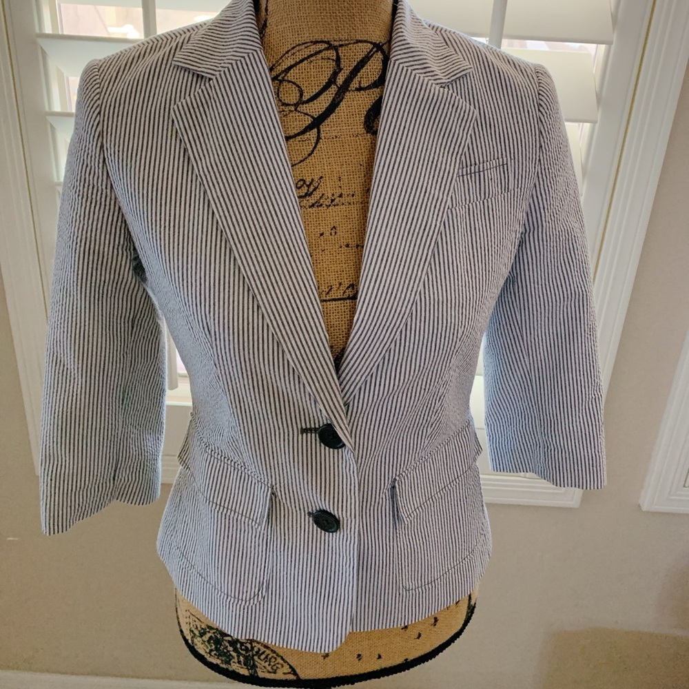 Banana Seersucker Jacket